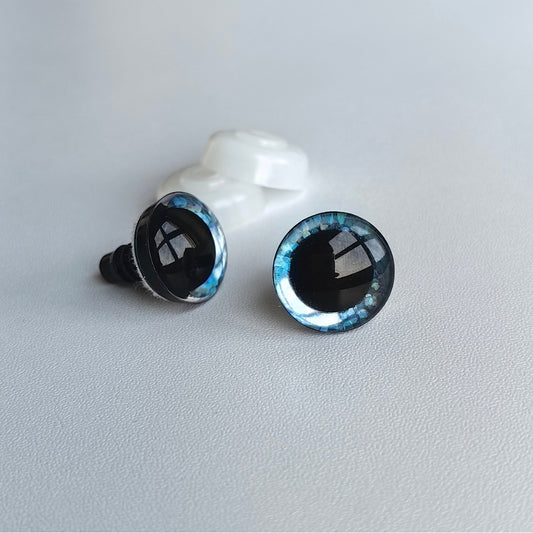 3D Glitter Eyes Trapezoid 16mm