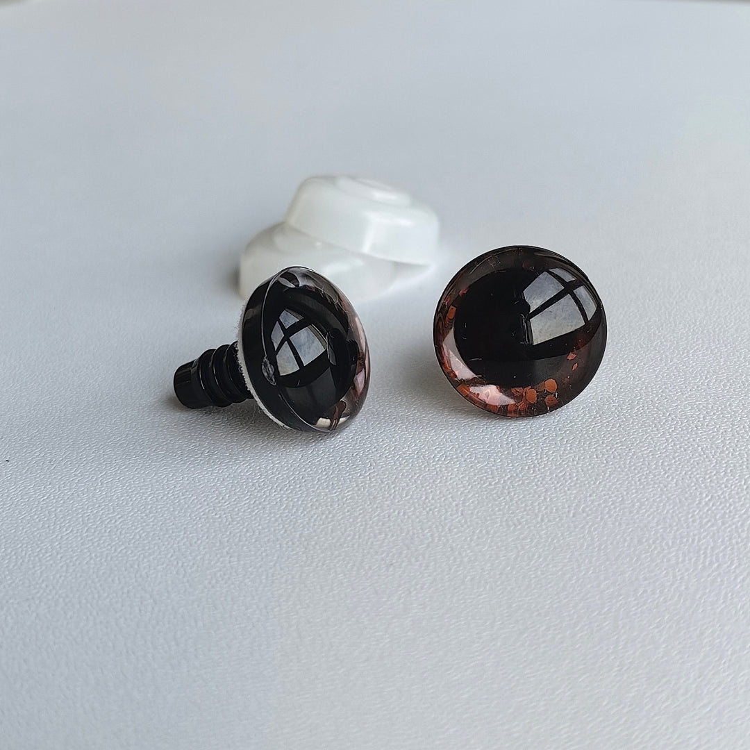 3D Glitter Eyes Trapezoid 18mm