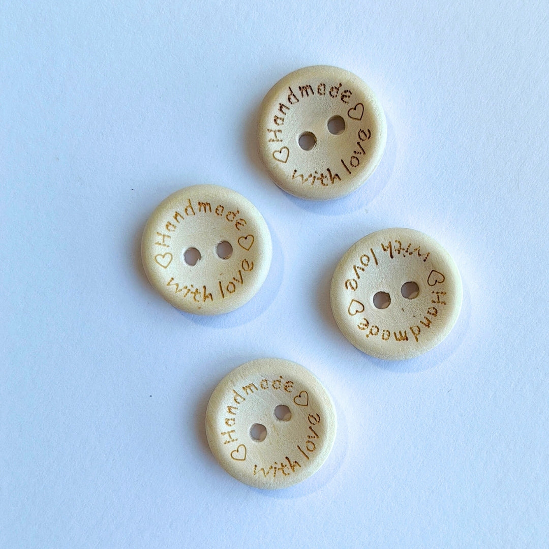 Wooden buttons for knitting - 15mm